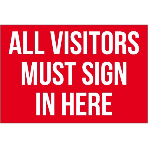 Visitors Sign In Sign